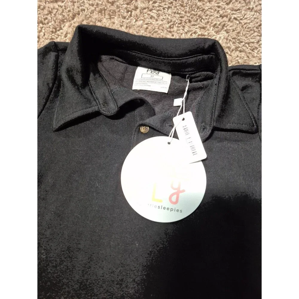 Little sleepies play long sleeve romper size 2T new with tags - black